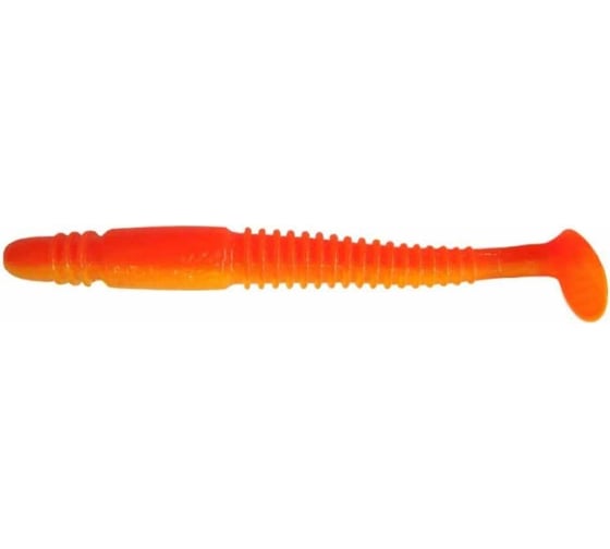 Виброхвост Helios hs-17-015 minoga 3.75"/9.5 см, orange/yellow, 5шт 00000132660