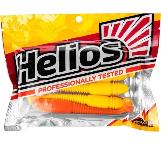 Виброхвост Helios hs-17-015 minoga 3.75"/9.5 см, orange/yellow, 5шт 00000132660