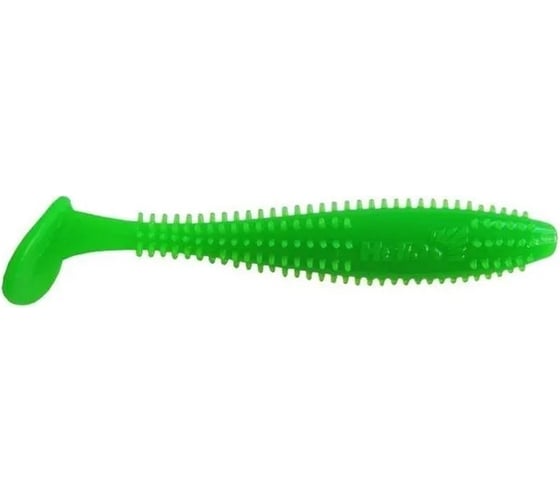 Виброхвост Helios hs-16-007 shaggy 3.35"/8.5 см, electric green, 5шт 00000132650