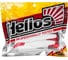 Виброхвост Helios hs-6/1-003 vigor 3.75"/9.5 см, white rt, 7шт 00000124664 2