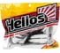 Виброхвост Helios hs-4-023 chubby 3.55"/9 см, black/white, 5шт 00000131521 2