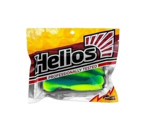 Виброхвост Helios hs-4-040 chubby 3.55"/9 см, blue/lime, 5шт 00000211260