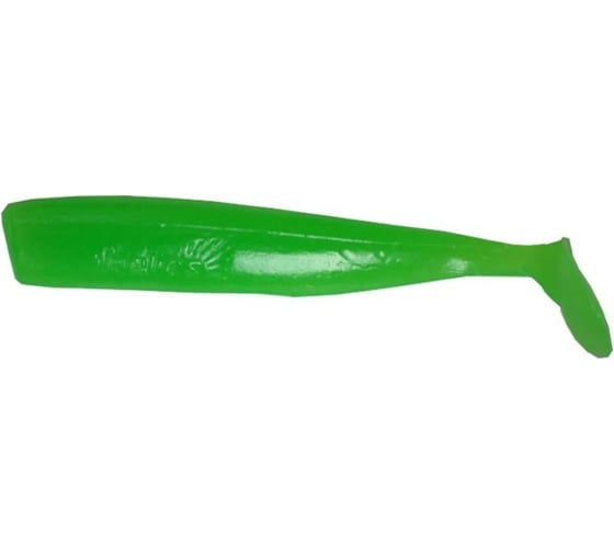 Виброхвост Helios hs-3-007 chebak 3.15"/8 см, electric green, 7шт 00000117781 1