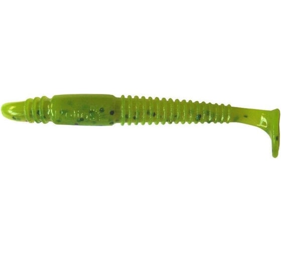 Виброхвост Helios hs-17-010 minoga 3.75"/9.5 см, green lime, 5шт 00000132658