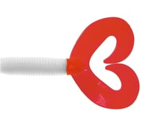 Твистер Helios hs-12/1-003 credo double tail 2.95"/7.5 см, white rt, 7шт 00000124660