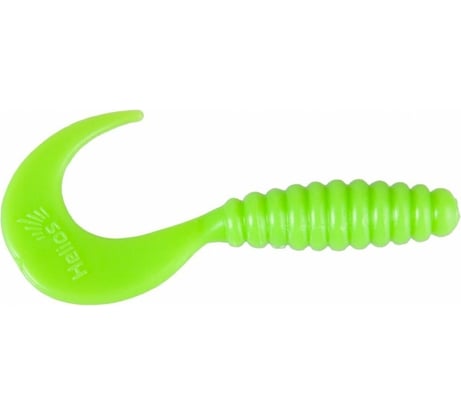 Твистер Helios hs-10-007 credo 2.35"/6.0 см, electric green, 7шт 00000124667