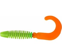 Твистер Helios hs-33-020 din 3.11"/7.9см, lime/orange, 6шт 00000203489