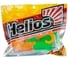 Твистер Helios hs-33-020 din 3.11"/7.9см, lime/orange, 6шт 00000203489 2