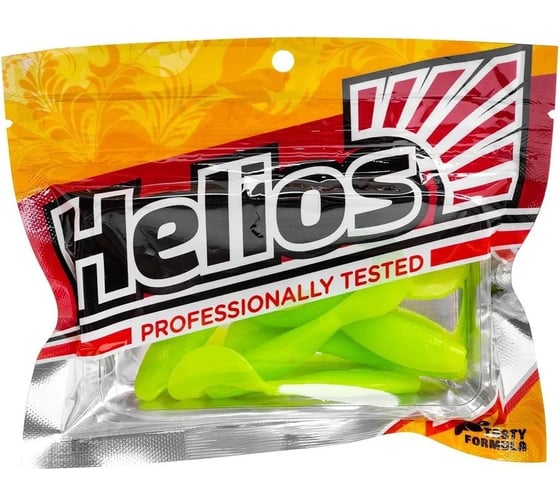 Твистер Helios hs-13-008 hybrid 2.75"/7.0 см, lime, 7шт 00000129059