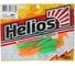 Твистер Helios hs-13-020 hybrid 2.75"/7.0 см, lime/orange, 7шт 00000130232 2