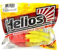 Твистер Helios hs-10-038 credo 2.35"/6.0 см, yellow rt, 7шт 00000197980