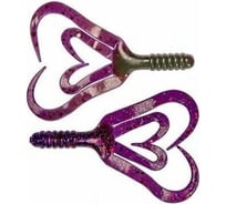 Твистер Helios hs-20-014 credo four tail 3.35"/8.5 см, fio lime, 10шт 00000144713