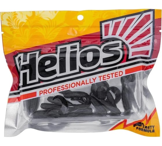 Твистер Helios hs-8-011 тiny credo 1.55"/4 см, black, 12шт 00000126786