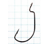 Крючок KOI wide range worm, размер 4 int, цвет bn, офсетный, 10 шт. KH6221-4BN