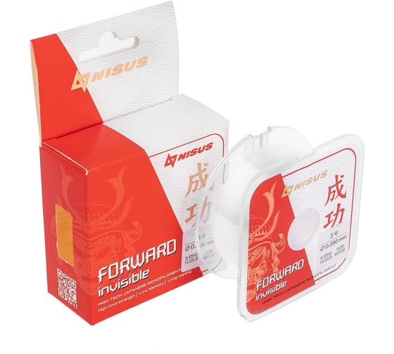 Леска Nisus forward invisible n-fi-0286-150 transparent, 0.286мм/150м, нейлон 00000294521 1