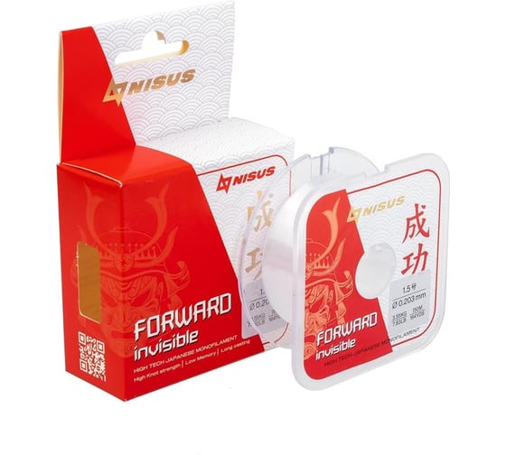 Леска Nisus forward invisible n-fi-0203-150 transparent, 0.203мм/150м, нейлон 00000294519