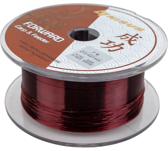 Леска Nisus n-fcf-0437-300 forward carpfeeder brown 0.437мм/300м, nylon 00000294558