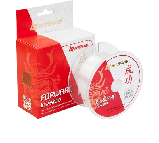 Леска Nisus forward invisible n-fi-0309-150 transparent, 0.309мм/150м, нейлон 00000294522 1
