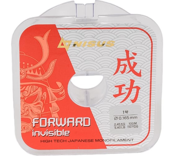 Леска Nisus forward invisible n-fi-0165-100 0.165мм/100м, нейлон 00000308985