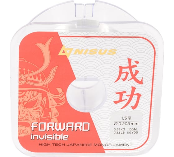 Леска Nisus forward invisible n-fi-0203-100 0.203мм/100м, нейлон 00000309061