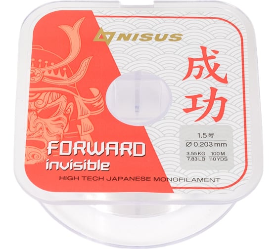 Леска Nisus forward invisible n-fi-0203-100 0.203мм/100м, нейлон 00000309061