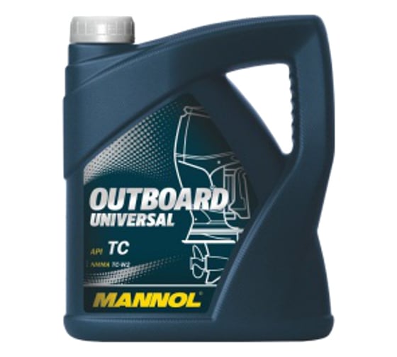 Масло минеральное для 2-х тактных двигателей Outboard Universal (4 л) MANNOL 1429 1