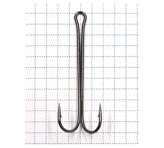 Крючок KOI 3 xl double hook, размер 4/0 int, цвет bn, двойник, 10 шт. KH2421-4/0BN 1