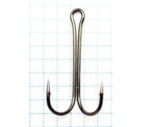 Крючок KOI double hook, размер 2/0 int, цвет bn, двойник, 10 шт. KH2301-2/0BN
