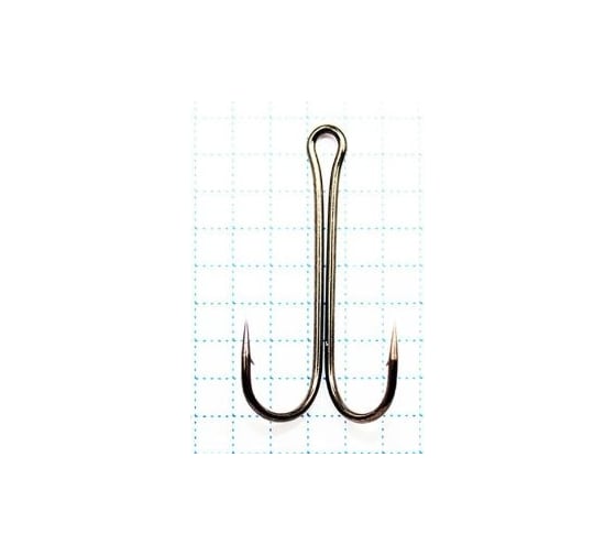 Крючок KOI double hook, размер 3/0 int, цвет bn, двойник, 10 шт. KH2301-3/0BN 1