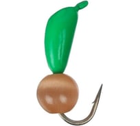 Безнасадочная мормышка ЯМАН Банан, шарик латунный, банан, зеленый, d-3 мм, вес 0.5 г Я-МР1793