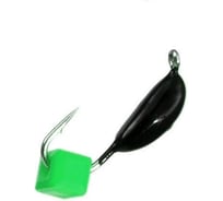 Безнасадочная мормышка ЯМАН Банан, черный, d-4.5 мм, вес 1.3 г, ядреный кубик зеленый, 5 шт Я-МР2567