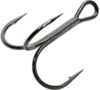 Крючок KOI slender round treble, размер 20 int, цвет bn, тройник, 5 шт. KH3236-20BN