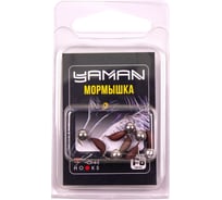 Безнасадочная мормышка ЯМАН Банан матовый шоколад, d-4 мм, вес 1 г, шарик никелированный, 5 шт Я-МР2635