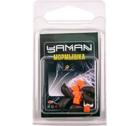 Безнасадочная мормышка ЯМАН Банан матовый шоколад, d-4.5 мм, вес 1.3 г, ядреный кубик красный, 5 шт Я-МР2619