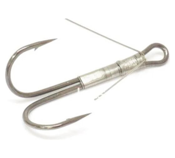 Крючок KOI weedless double hook, размер 1 int, цвет bn, двойник незацепляйка, 5 шт. KH2325-1BN 1