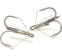 Крючок KOI weedless treble hook, размер 2/0 int, цвет bn, тройник незацепляйка, 5 шт. KH2335-2/0BN