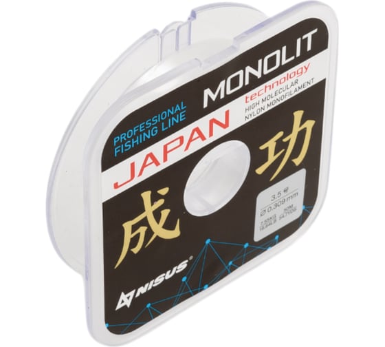 Леска Nisus n-mo-0.309-50 transparent monolit, 0.309мм/50м, нейлон 00000348120
