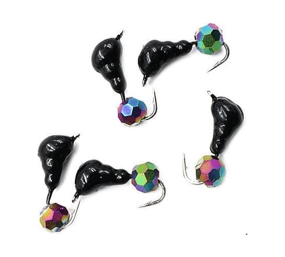 Безнасадочная мормышка ЯМАН Муравей с ушком, вес 0.6 г, кристалл хамелеон, 5 шт Я-МР1967 1