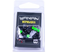 Безнасадочная мормышка ЯМАН Муравей с ушком, вес 0.8 г, ядреный кубик зеленый, 5 шт Я-МР2562