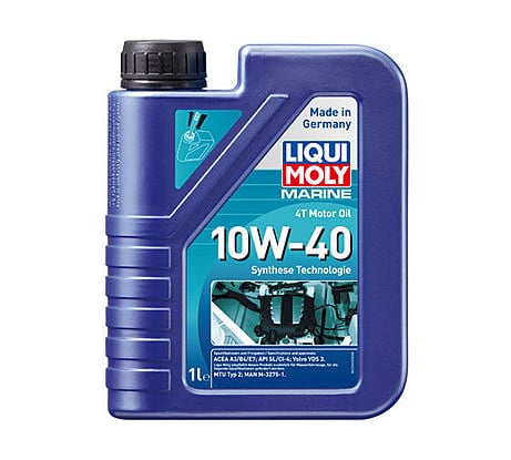 НС-синтетическое моторное масло для лодок LIQUI MOLY Marine 4T Motor Oil 10W-40 1л 25012