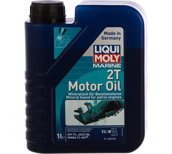 Минеральное моторное масло для водной техники LIQUI MOLY Marine 2T Motor Oil 1л 25019