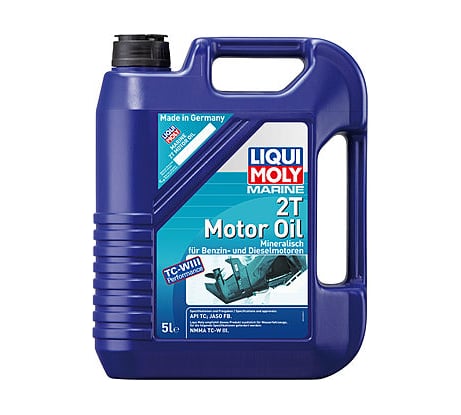 Минеральное моторное масло для водной техники LIQUI MOLY Marine 2T Motor Oil 5л 25020
