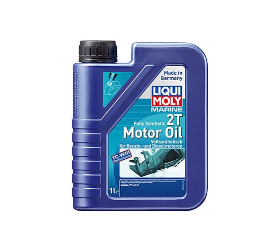 Синтетическое моторное масло для водной техники LIQUI MOLY Marine Fully Synthetic 2T Motor Oil 1л 25021 1