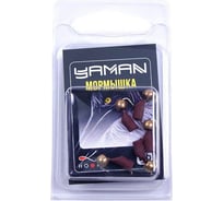 Безнасадочная мормышка ЯМАН гвоздешарик, матовый шоколад, d-4 мм, вес 1.2 г, шарик латунный , 5 шт Я-МР2733