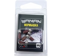 Безнасадочная мормышка ЯМАН гвоздешарик, матовый шоколад, d-4 мм, вес 1.2 г, шарик никелирован, 5 шт Я-МР2732