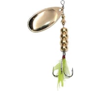 Вращающаяся блесна Namazu amanthul, вес 21 г, цвет 02/латунь N-AT21-02