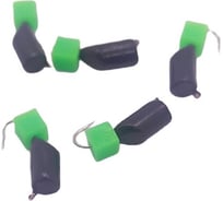 Безнасадочная мормышка ЯМАН гвоздекубик, черный, d-3 мм, вес 0.85 г, ядреный кубик зеленый, 5 шт Я-МР2670