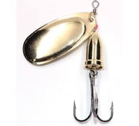 Вращающаяся блесна Namazu lothar, вес 12 г, цвет 02/латунь N-L12-02