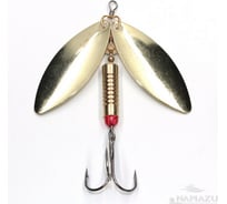 Вращающаяся блесна Namazu supreme master, вес 21 г, цвет 02/латунь N-SM21-02