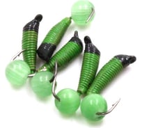 Вольфрамовая безнасадочная мормышка ЯМАН Ручейник №7, d-2.5 мм, l-9.5 мм, вес 1.00 г, кошачий глаз Я-МР1190